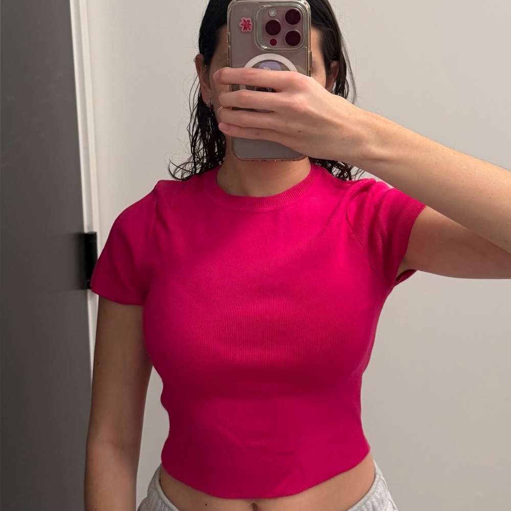 Zara Fuchsia Crop Top